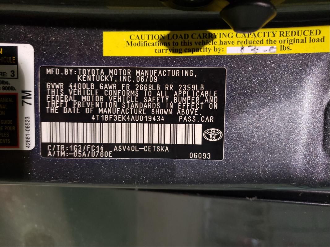 2010 Toyota Camry Base