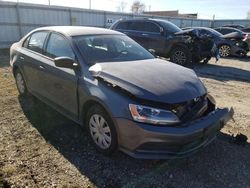 Salvage cars for sale at Chicago Heights, IL auction: 2016 Volkswagen Jetta S