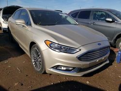 Salvage cars for sale at Elgin, IL auction: 2017 Ford Fusion SE