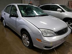 Ford Focus ZX4 salvage cars for sale: 2007 Ford Focus ZX4