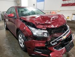 Salvage cars for sale from Copart Elgin, IL: 2016 Chevrolet Cruze Limited LT
