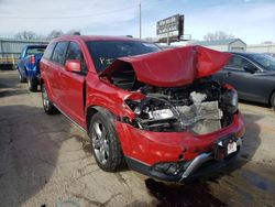 Salvage cars for sale at Wichita, KS auction: 2017 Dodge Journey Crossroad