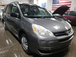 Salvage cars for sale from Copart Elgin, IL: 2005 Toyota Sienna CE