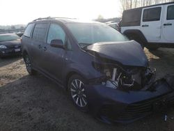 Salvage cars for sale from Copart Arlington, WA: 2019 Toyota Sienna LE