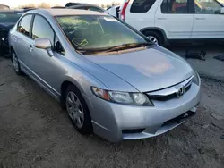 Salvage cars for sale from Copart Hammond, IN: 2009 Honda Civic LX