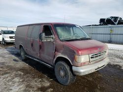 Ford salvage cars for sale: 2002 Ford Econoline E350 Super Duty Van