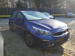 Salvage cars for sale at Waldorf, MD auction: 2021 KIA Forte FE