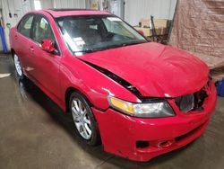 Salvage cars for sale from Copart Elgin, IL: 2007 Acura TSX