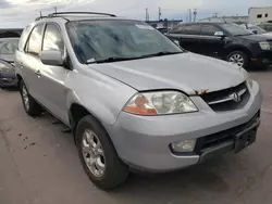 Salvage cars for sale from Copart Grand Prairie, TX: 2002 Acura MDX Touring