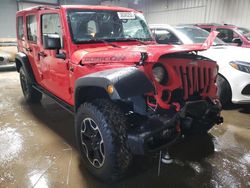 Salvage cars for sale from Copart Elgin, IL: 2015 Jeep Wrangler Unlimited Rubicon