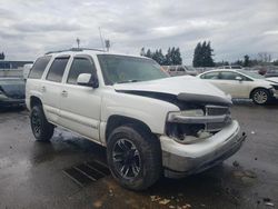 Salvage cars for sale at Woodburn, OR auction: 2001 Chevrolet Tahoe K1500