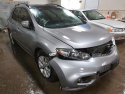 Salvage cars for sale at Dyer, IN auction: 2012 Nissan Murano S