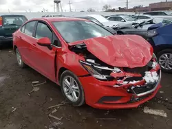 Salvage cars for sale at Chicago Heights, IL auction: 2018 Chevrolet Cruze LT