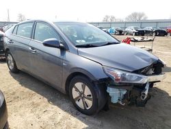 Salvage cars for sale at Dyer, IN auction: 2019 Hyundai Ioniq Blue