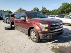 Salvage cars for sale from Copart Arcadia, FL: 2015 Ford F150 Supercrew