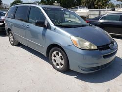 Salvage cars for sale at Arcadia, FL auction: 2005 Toyota Sienna CE