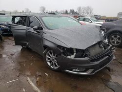 Salvage cars for sale at Portland, MI auction: 2017 Ford Fusion SE