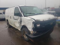 Salvage trucks for sale at Woodhaven, MI auction: 2005 Chevrolet Express G2500