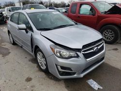 Salvage cars for sale at Lebanon, TN auction: 2016 Subaru Impreza Premium