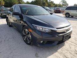 Salvage cars for sale from Copart Fort Pierce, FL: 2016 Honda Civic EXL