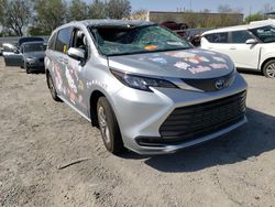 Toyota Sienna le Vehiculos salvage en venta: 2022 Toyota Sienna LE