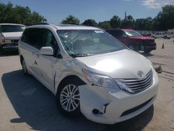 Salvage cars for sale at Arcadia, FL auction: 2016 Toyota Sienna XLE