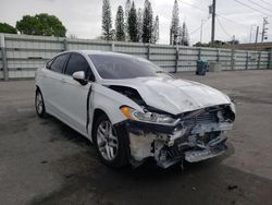 Salvage cars for sale from Copart Miami, FL: 2016 Ford Fusion SE