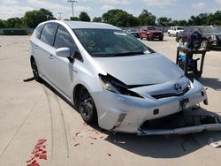 Salvage cars for sale at Wilmer, TX auction: 2014 Toyota Prius V