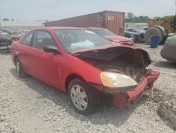 Salvage cars for sale from Copart Hueytown, AL: 2003 Honda Civic LX