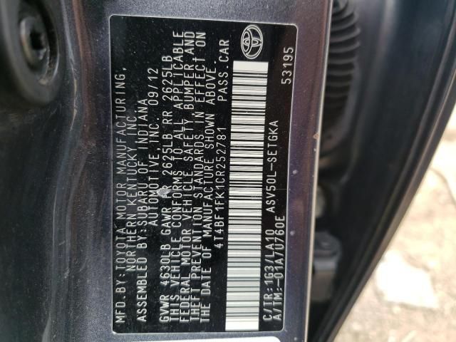 2012 Toyota Camry Base