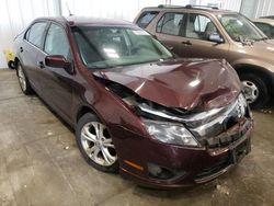 Salvage cars for sale at Franklin, WI auction: 2012 Ford Fusion SE