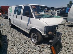 Salvage trucks for sale at Dunn, NC auction: 2000 GMC Savana G3500