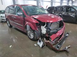 Salvage cars for sale from Copart Ham Lake, MN: 2014 Chrysler Town & Country Touring L