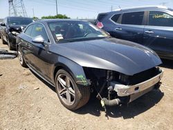 Salvage cars for sale at Elgin, IL auction: 2018 Audi S5 Premium Plus