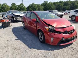 Salvage cars for sale at York Haven, PA auction: 2012 Toyota Prius