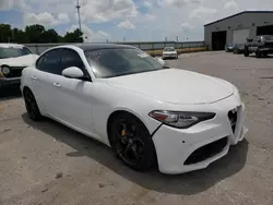 Salvage cars for sale at Sikeston, MO auction: 2018 Alfa Romeo Giulia TI