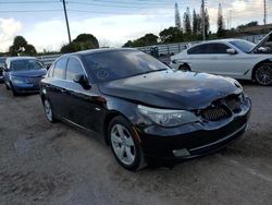 Salvage cars for sale at Miami, FL auction: 2008 BMW 528 XI