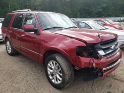 Salvage cars for sale from Copart Candia, NH: 2017 Ford Expedition Limited