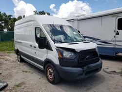 Salvage trucks for sale at Riverview, FL auction: 2017 Ford Transit T-250