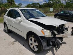 Salvage cars for sale at Fort Pierce, FL auction: 2009 Mercedes-Benz ML 350