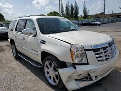 Vehiculos salvage en venta de Copart Miami, FL: 2008 Cadillac Escalade Luxury