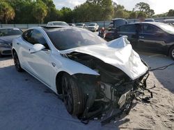 Salvage cars for sale from Copart Fort Pierce, FL: 2018 Tesla Model S