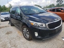 Salvage cars for sale at Sikeston, MO auction: 2015 KIA Sedona EX