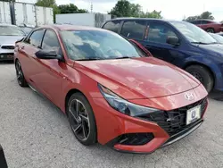 Hyundai Elantra salvage cars for sale: 2021 Hyundai Elantra N Line