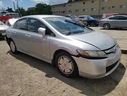 Honda Civic salvage cars for sale: 2007 Honda Civic Hybrid