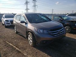 Salvage cars for sale at Dyer, IN auction: 2014 Honda CR-V EXL