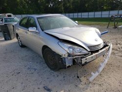 Salvage cars for sale at Ocala, FL auction: 2003 Lexus ES 300
