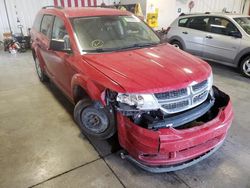 Salvage cars for sale from Copart Billings, MT: 2017 Dodge Journey SE