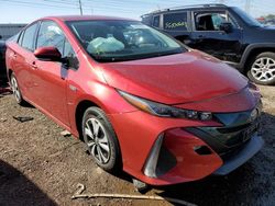 Salvage cars for sale from Copart Elgin, IL: 2017 Toyota Prius Prime