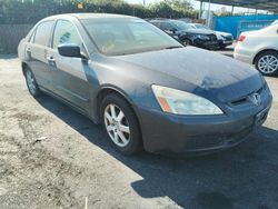 Salvage cars for sale from Copart San Martin, CA: 2005 Honda Accord EX